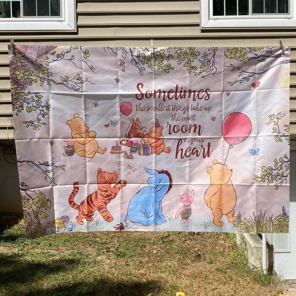 WINNIE The POOH Wall Decor Backdrop Nursery Wall Hanging Tapestry 5.9 x 3.9 feet